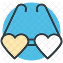 Heart Glasses Love Icon
