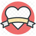 Heart Emblem Shape Icon