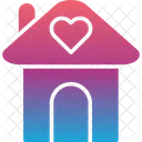 Heart Home House Icon