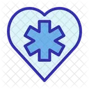 Caduceus Heart Medical Icon