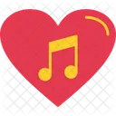 Heart Music Love Icon