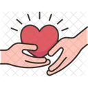Heart Support Share Icon