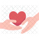 Heart Support Share Icon