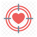 Heart Target Focus Icon
