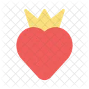 Heart King Crown Icon