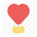 Heart Parachute Air Icon