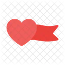 Heart Ribbon Love Icon