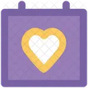 Heart Calendar Valentine Icon