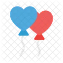 Heart Balloons Decoration Icon