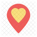 Heart Like Location Icon
