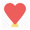 Heart Kite Fly Icon