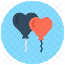 Heart Balloon Party Icon