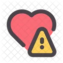 Heart Alert Warning Icon