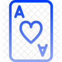 Heart Ace Card  Icon