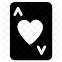 Ace Hearts Playing Icon