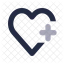 Heart Add Hospital Medical Icon
