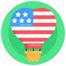 Heart Air Balloon  Icon