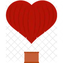 Heart air balloon  Icon