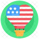 Heart Air Balloon Air Delivery Air Courier Icon