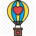 Heart Air Balloon Air Balloon Hot Air Balloon Icon