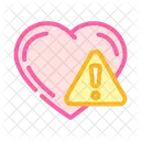 Heart Exclamation Point Icon
