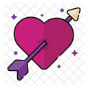 Heart And Arrow Valentine Valentines Day Icon