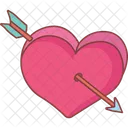 Heart and arrow  Icon
