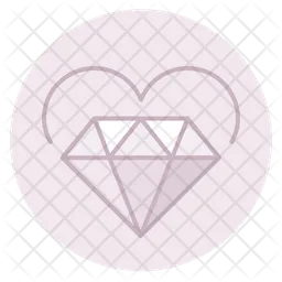 Heart And Diamond  Icon