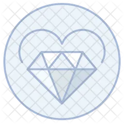 Heart And Diamond  Icon