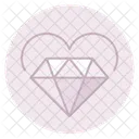 Heart And Diamond Heart And Icon