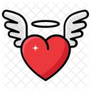 Heart Angle Wings Heart Affection Icon
