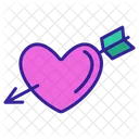 Heart Arrow  Icon