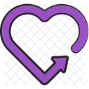 Heart Arrow  Icon