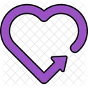 Heart Arrow  Icon