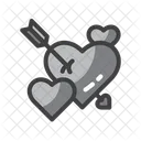 Heart Arrow  Icon