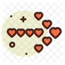 Heart Arrow Heart Right Arrow Hearts Icon