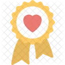 Award Badge Heart Icon