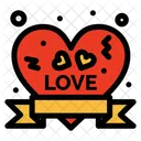 Heart Badge Insignia Love Badge Icon