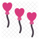 Heart Balloon Love Celebration Icon