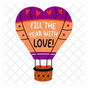 Heart balloon  Icon