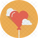 Heart Balloon Cloud Icon