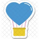 Heart Balloon Hot Icon