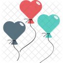 Heart Balloon Valentine Heart Celebrations Icon