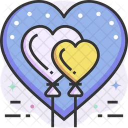 Heart Balloon  Icon