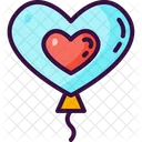 Balloon Heart Love And Romance Icon