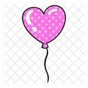 Heart Balloon Sticker Stickers Icon