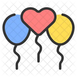 Heart balloon  Icon