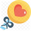 Heart Balloon Party Icon