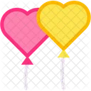 Heart Balloon Birthday And Party Love And Romance Icon