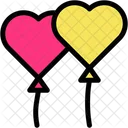 Heart Balloon Birthday And Party Love And Romance Icon
